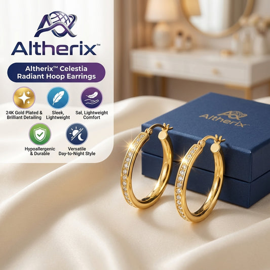 Celestia Radiant Hoop Earrings